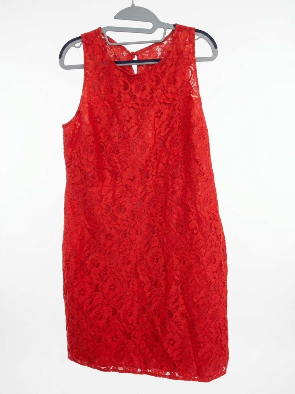 J.Crew Factory Red Lace Sleeveless Sheath Dress - Size 14
